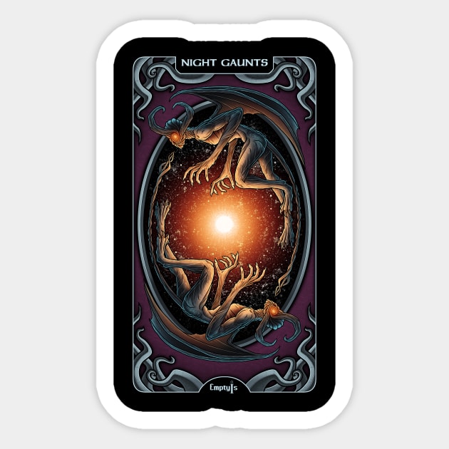 Lovecraft Tarot The Wheel Sticker by EmptyIs